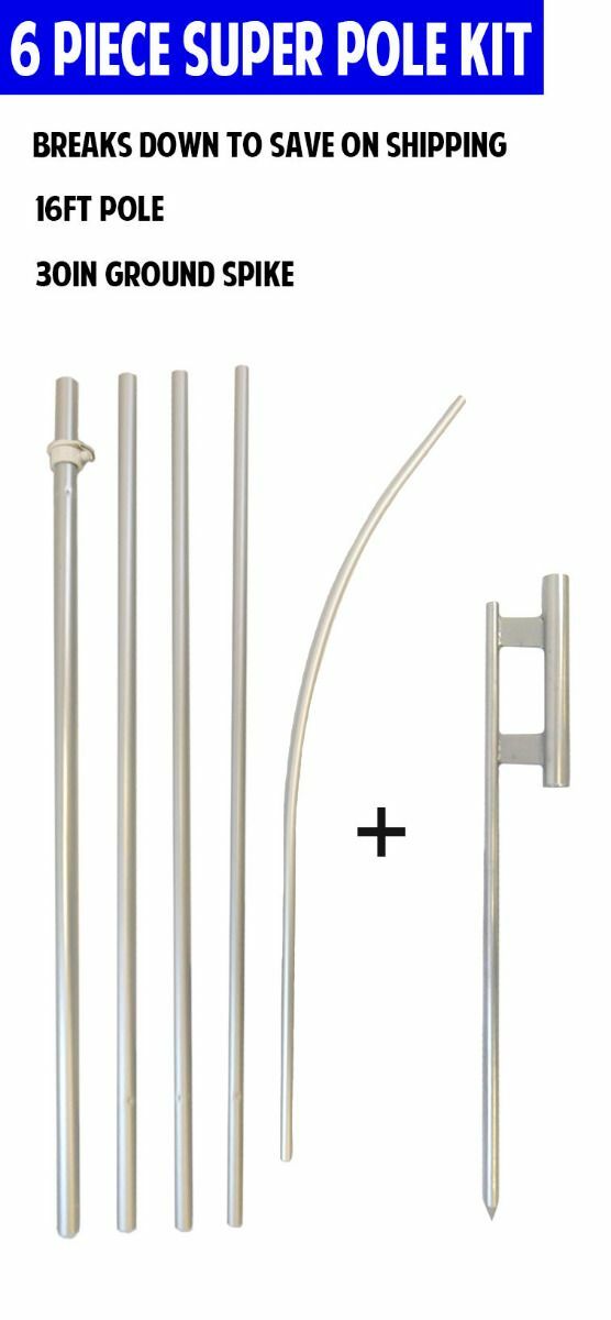 “WE BUY SILVER” Advertising Super Flag & Pole Kit jewelry se compra plata coin $