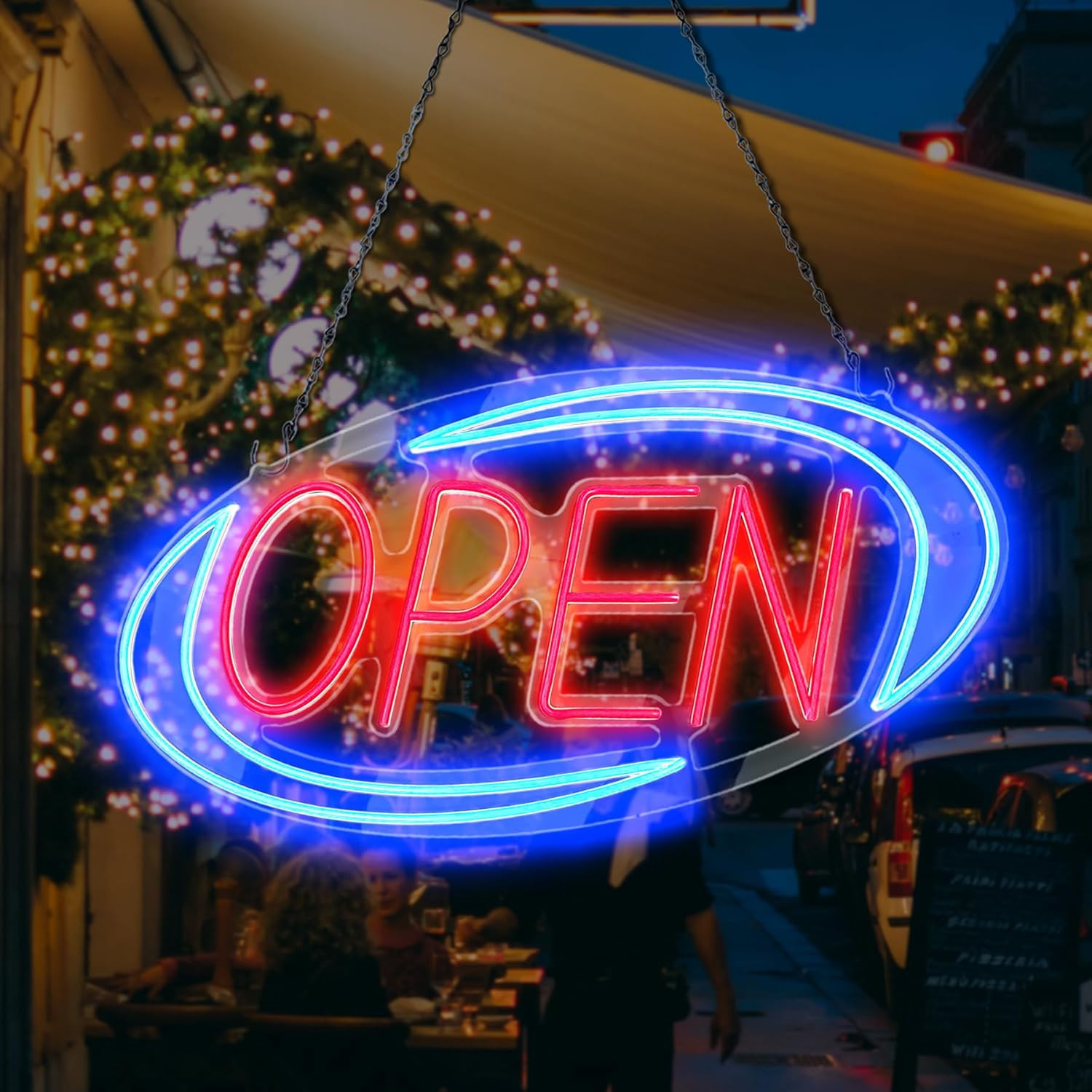 Open Signs for Business,Neon Open Sign Led,32″X 16″,Remote Control Open/Closed B