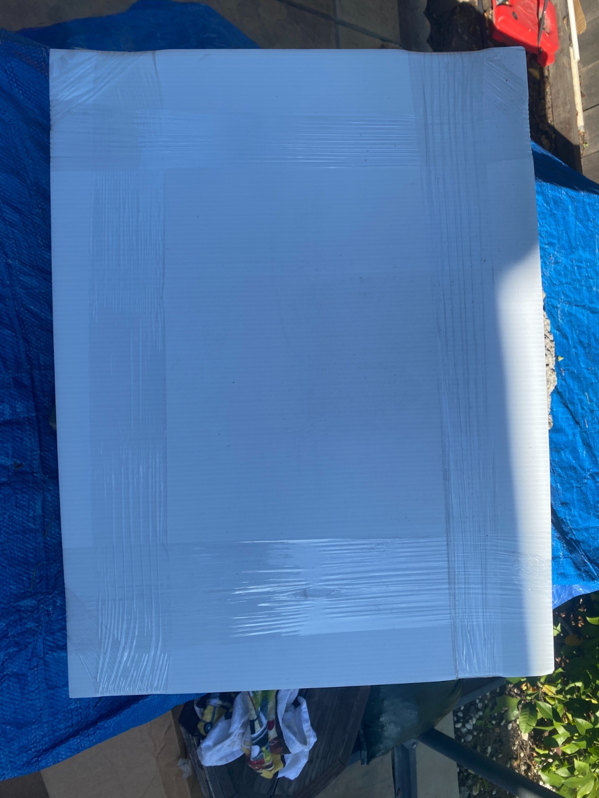 25 Heavy Duty 24″x18″ Blank Corrugated Plastic Yard Signs White with 25 poles