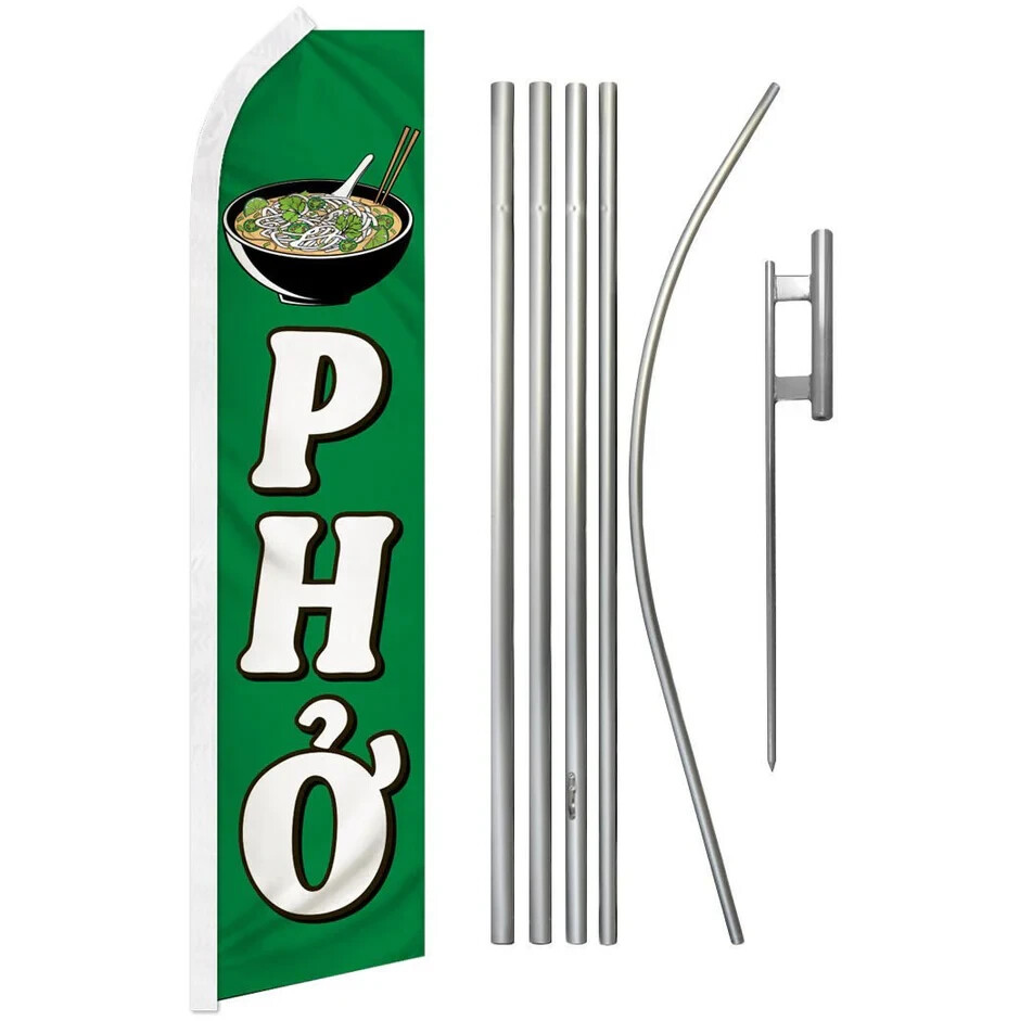 Pho Swooper Advertising Flag & Pole Kit