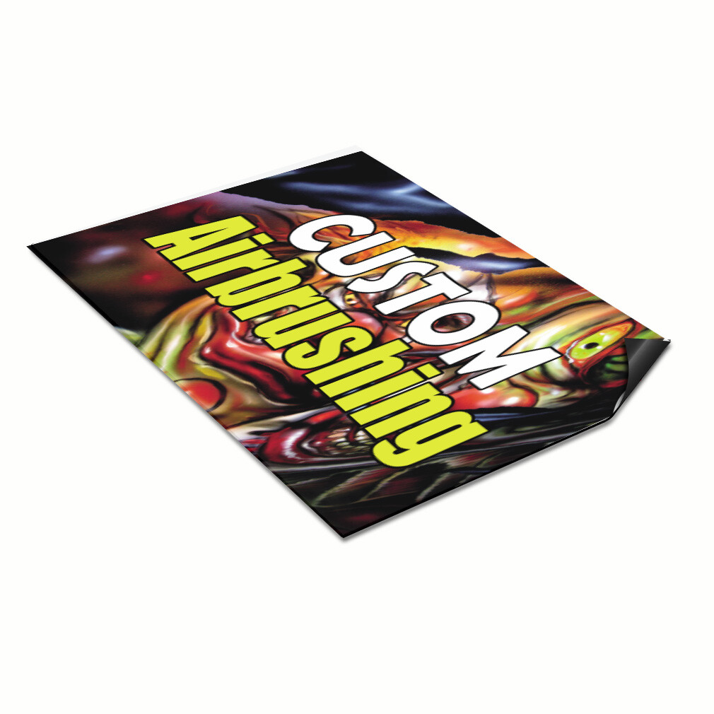 Car Magnet Set of 2 Custom Airbrushing Advertising Printing Industrial Sign