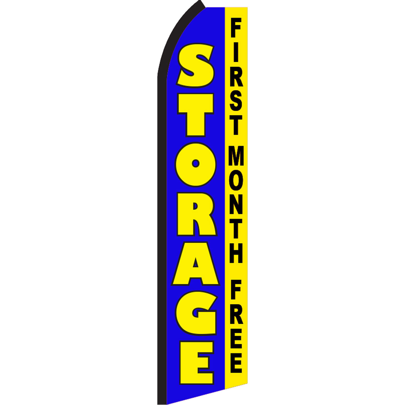 Storage First Month 2 1/2 ft X 11 1/2 ft Polyester Swooper Flag