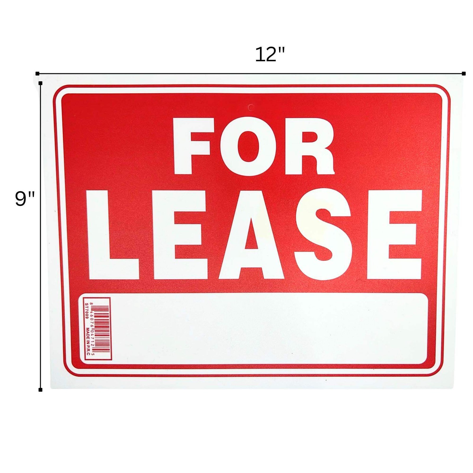 9″X12″ “FOR SALE” Plastic Signage Sign-1CT