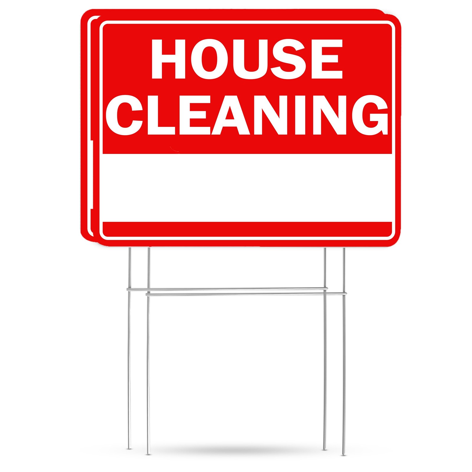 House Cleaning Business Yard Sign Double Sided With Stake Large 17 Inch By 13…