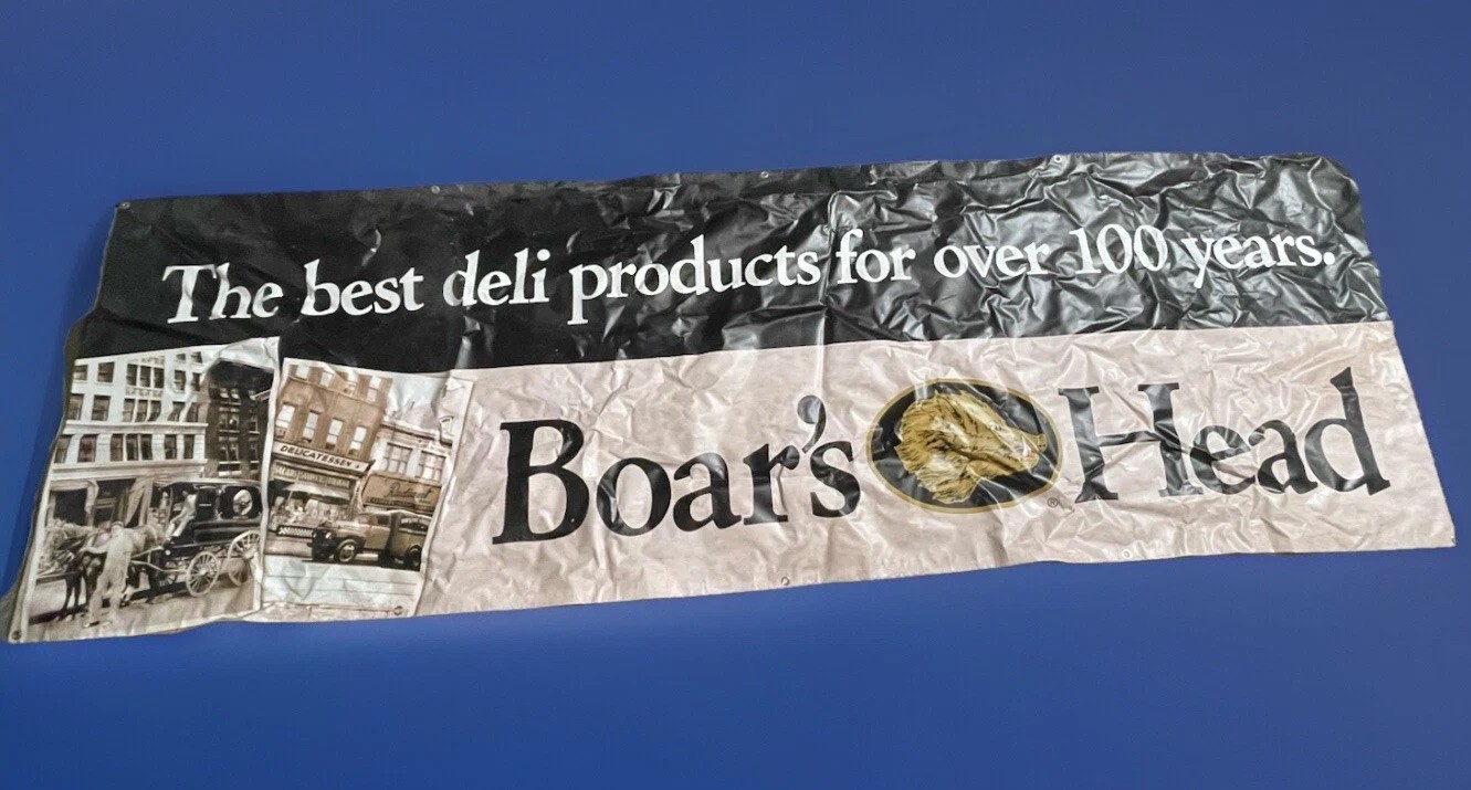Boar’s Head Brand “Best Deli Products Over 100 Years” (120in x 38in) Canvas Tarp