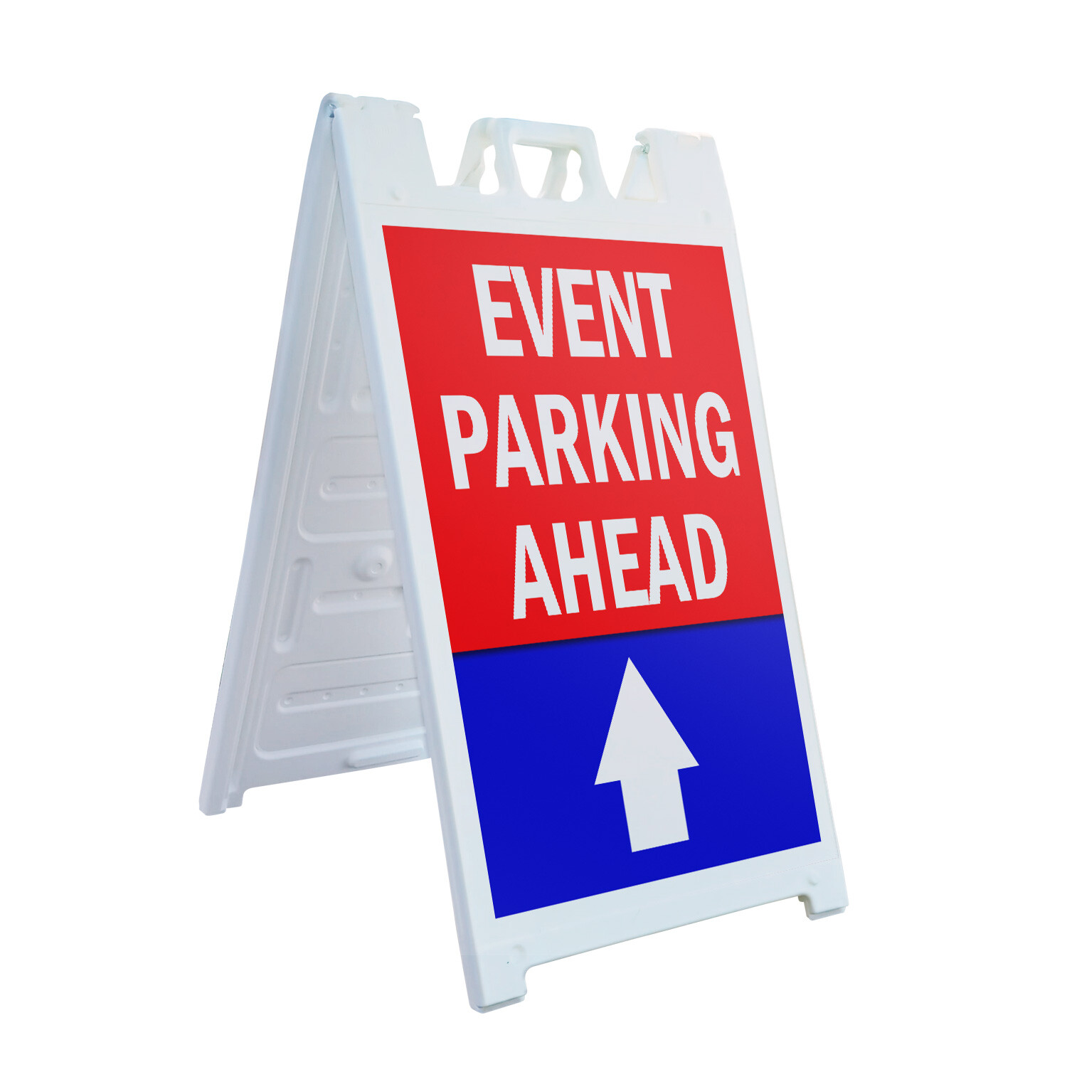 A-frame Sidewalk Event Parking Ahead With Up Arrow 24″ x 36″ Double Sided A-Fram