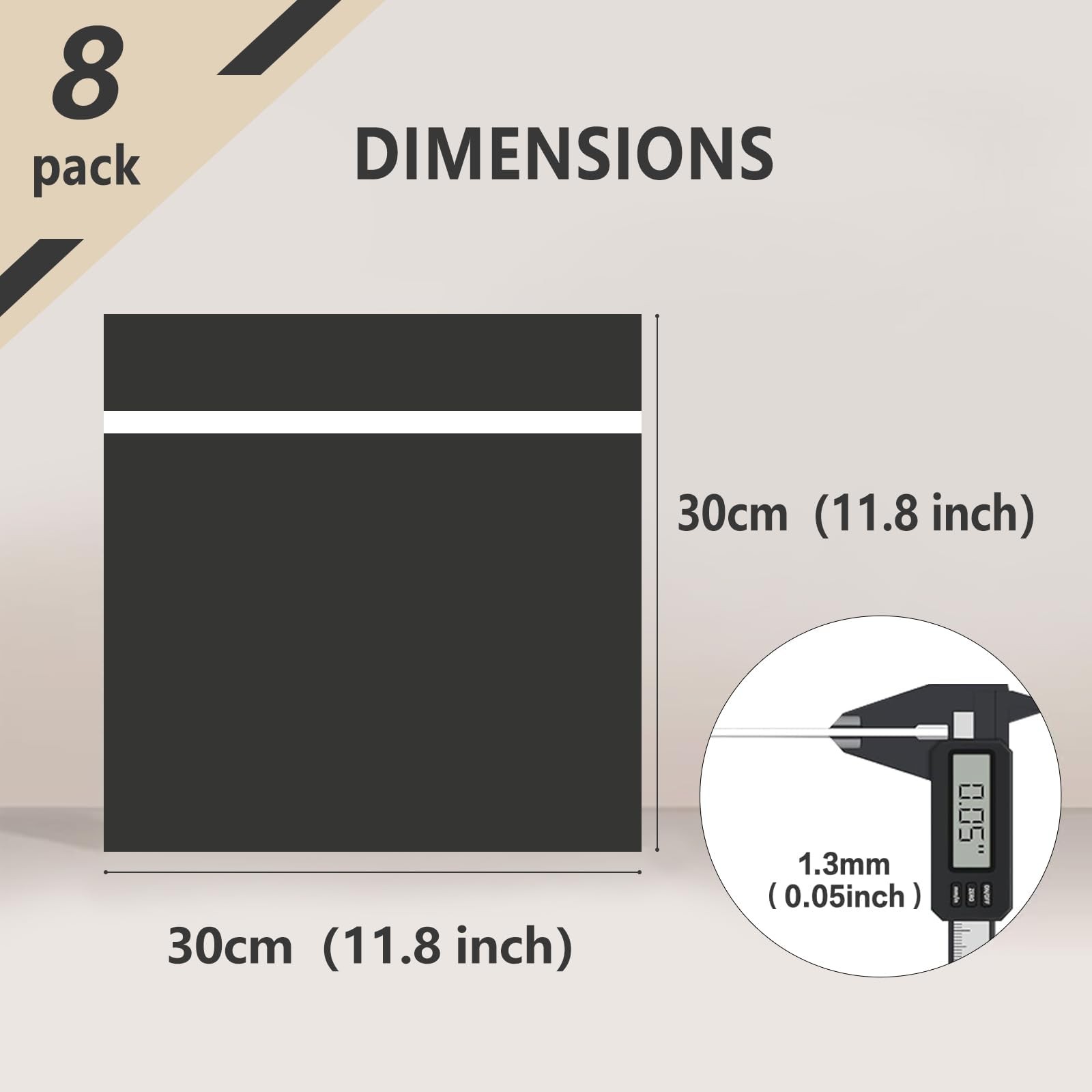 8 Pack Laser Engraving Double Color ABS Plastic Sheet 11.8 x 11.8 1.3mm Thick…