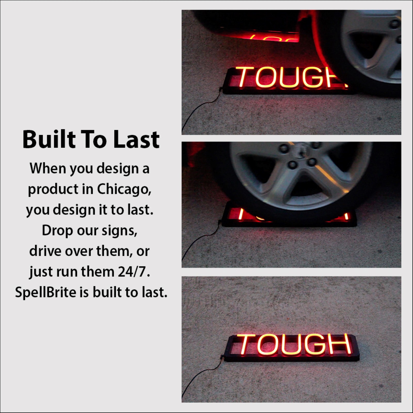 SpellBrite WRAPS Sign | Neon Wraps Sign Look, LED Light | 22.7″ x 6.3″