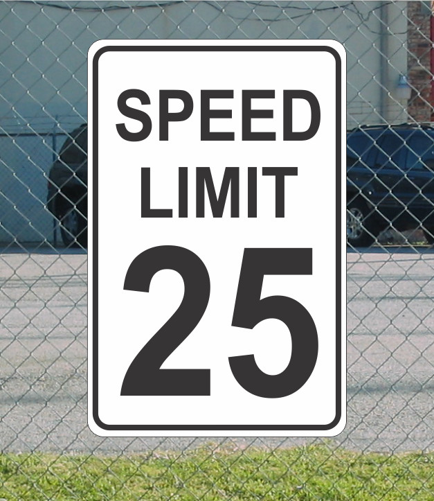 Speed Limit 25 Metal Sign for Street Road Highway Parking Lot 12″x18″ mph