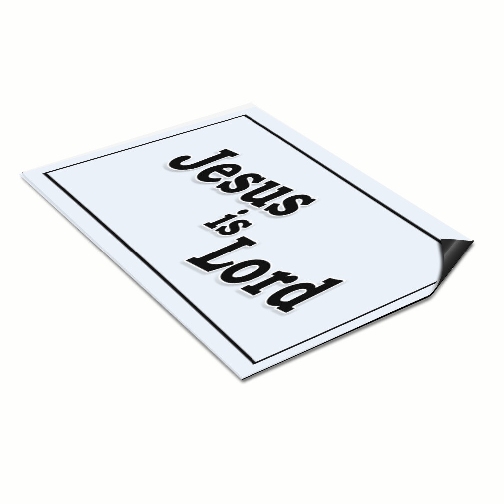 Car Magnet Set of 2 Jesus Is Lord Car Advertising Industrial Sign