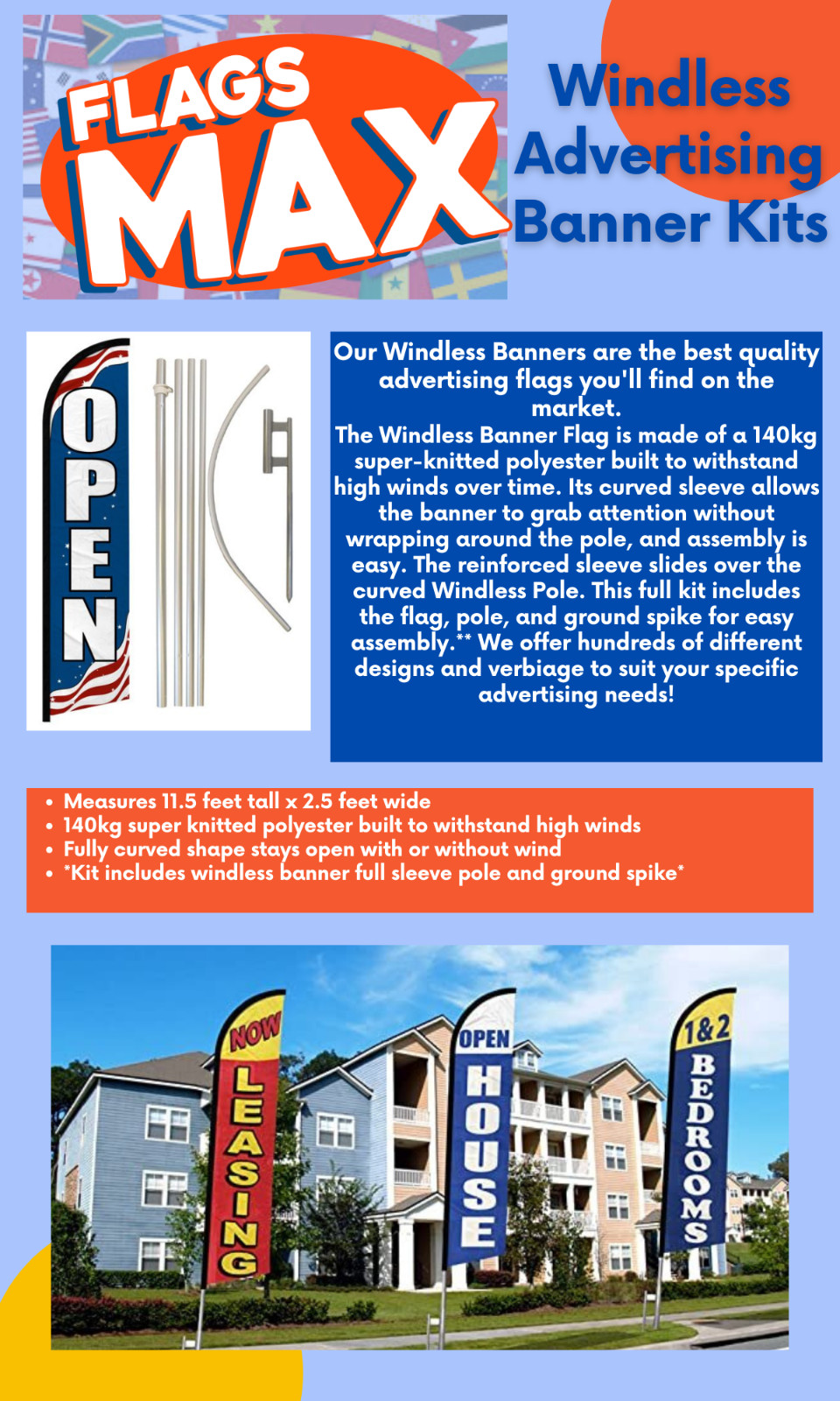Pawn Shop Jewelry Store Gold Variation Windless Advertising Banner Flag Pole Kit