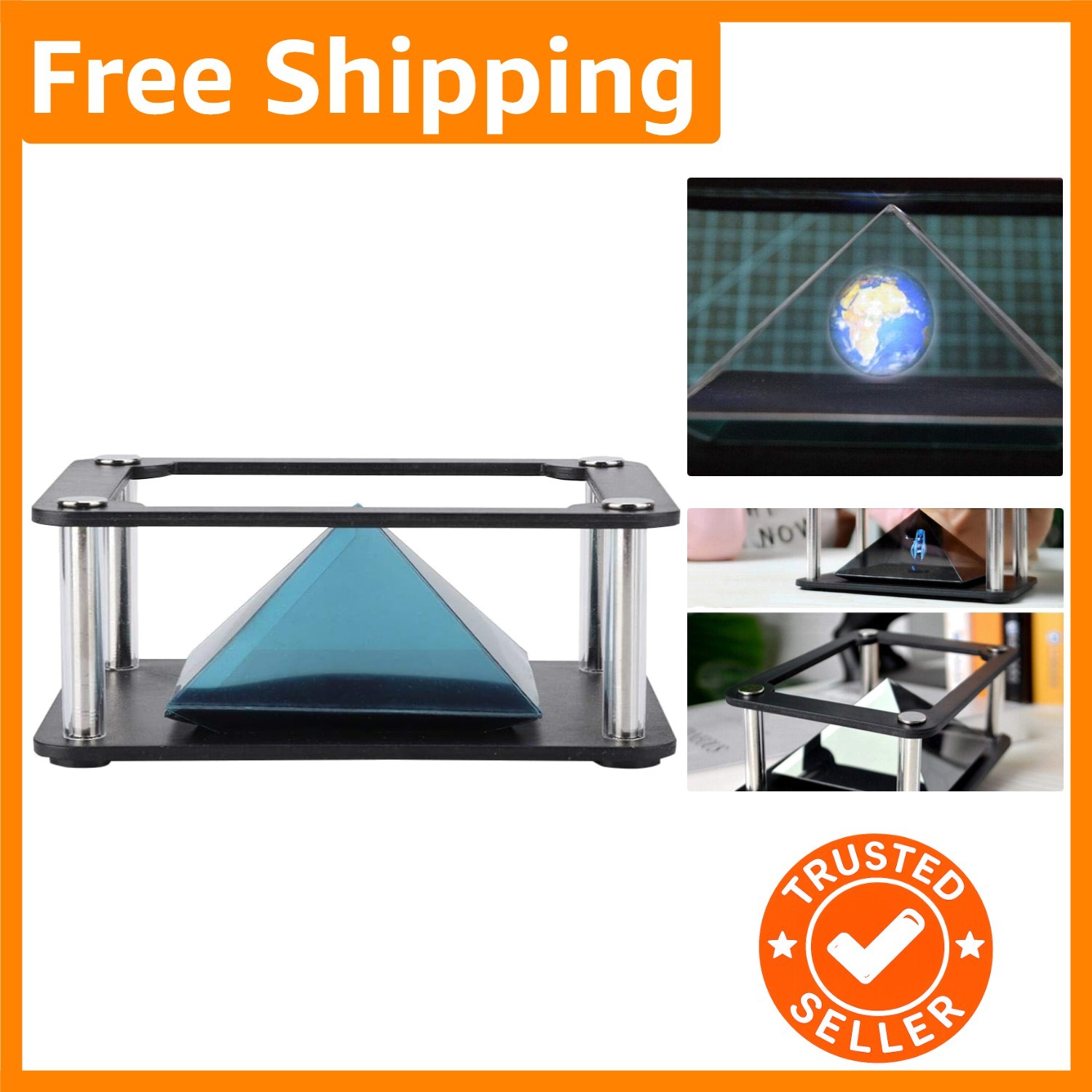 Interactive 3D Holographic Stand – Perfect for Entertainment and Education