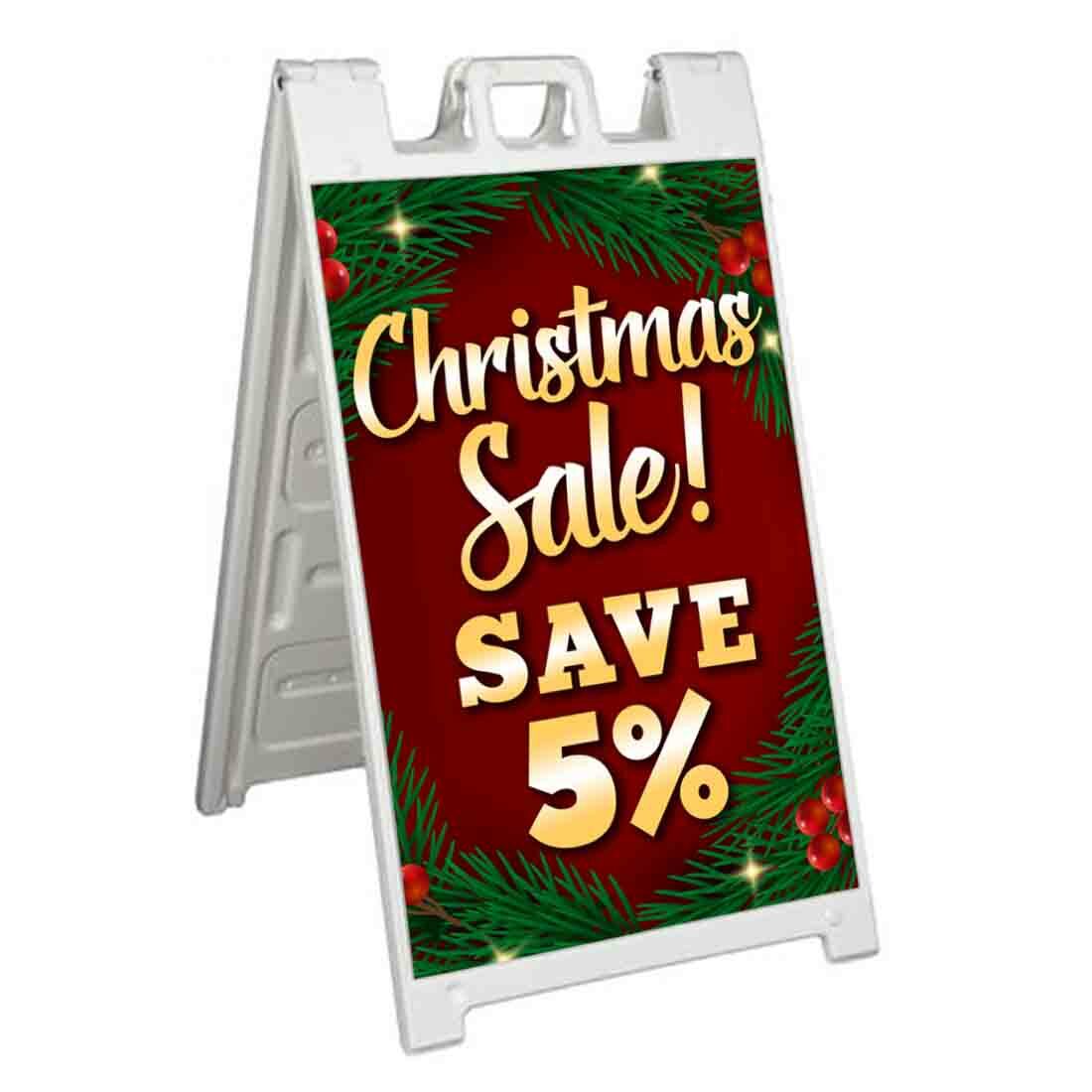 CHRISTMAS SALE SAVE 5% Signicade 24×36 A Frame Sidewalk Sign Double Sided