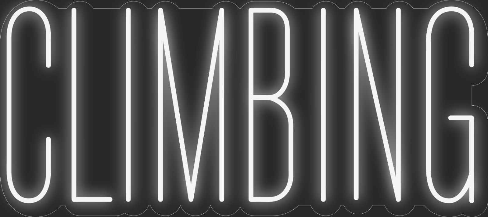 Climbing Neon LED Sign Business Wall Decor Lighted Store Sign 36 x 16 in.