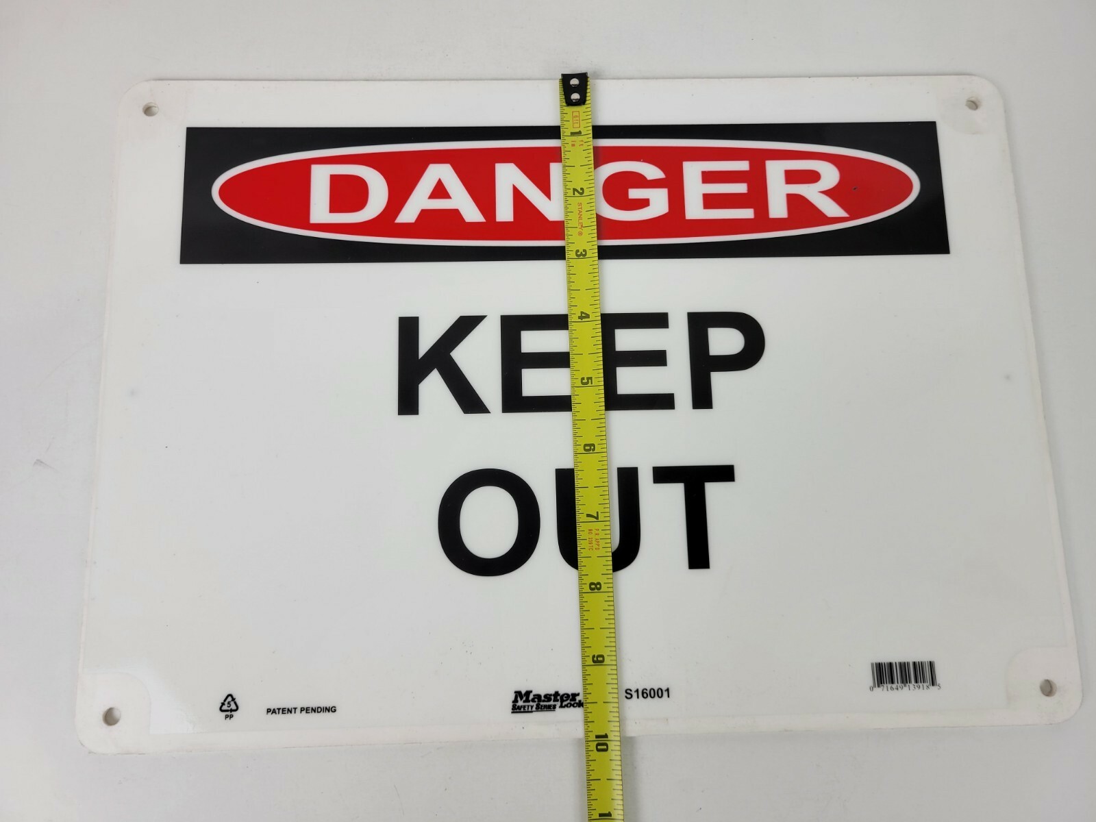 Lot of 2 10″ X 14″ “Danger: Keep Out” Polyethylene Sign