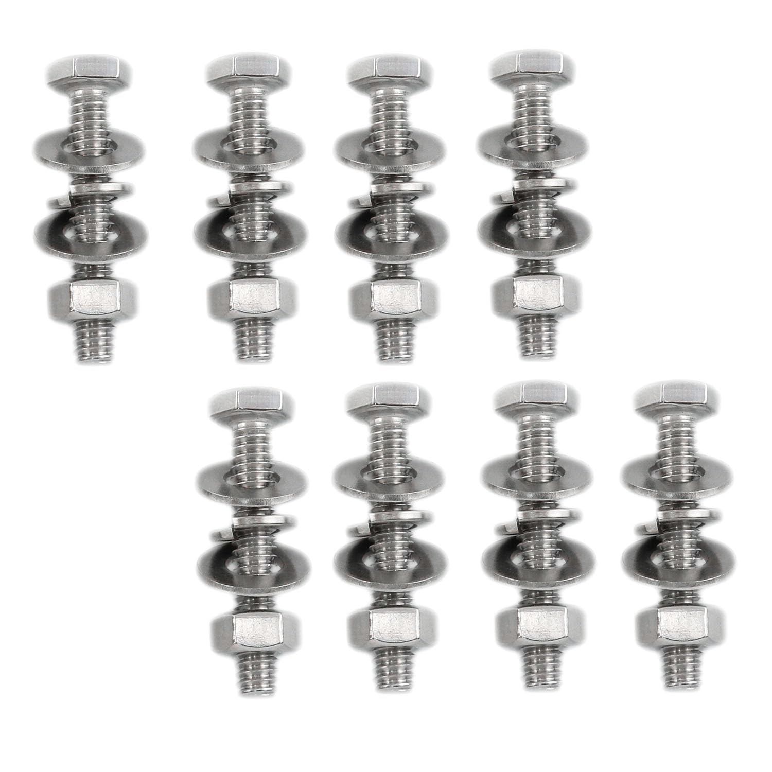 8 PCS UChannel Sign Post Bolt 304 Stainless Steel Mounting Hardware Nuts