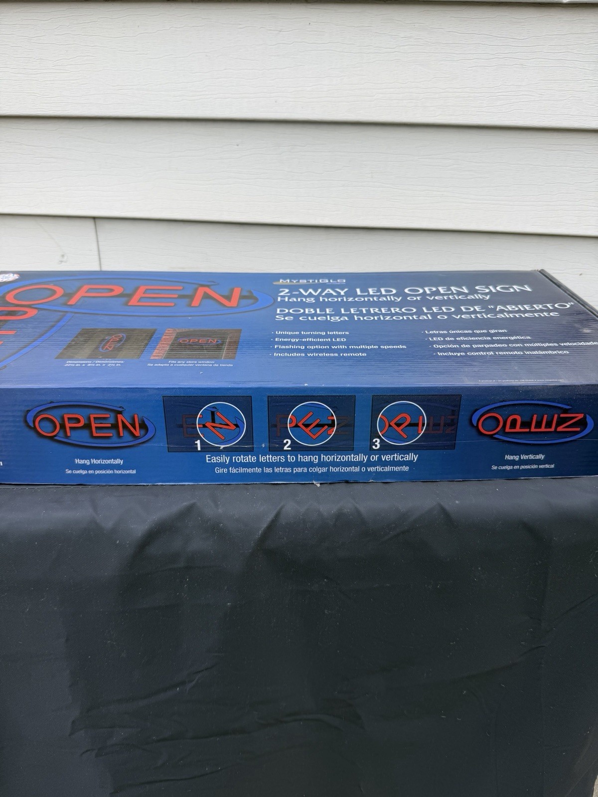 Mystiglo LED 2-Way Open Sign New In Box