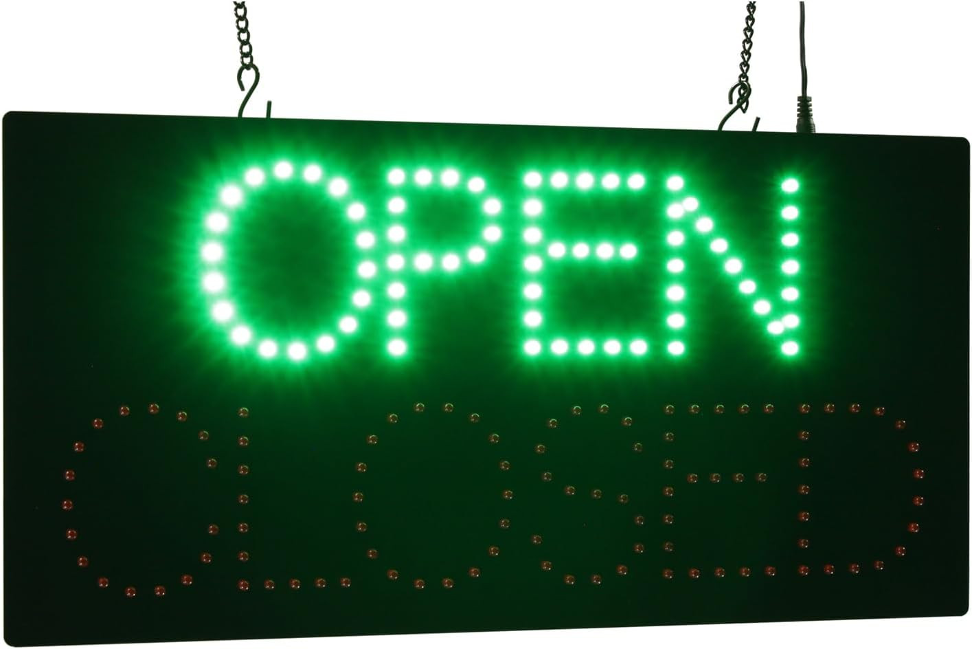 LED Open Closed Sign – 19″x10″ Neon Display for Grand Openings & Businesses