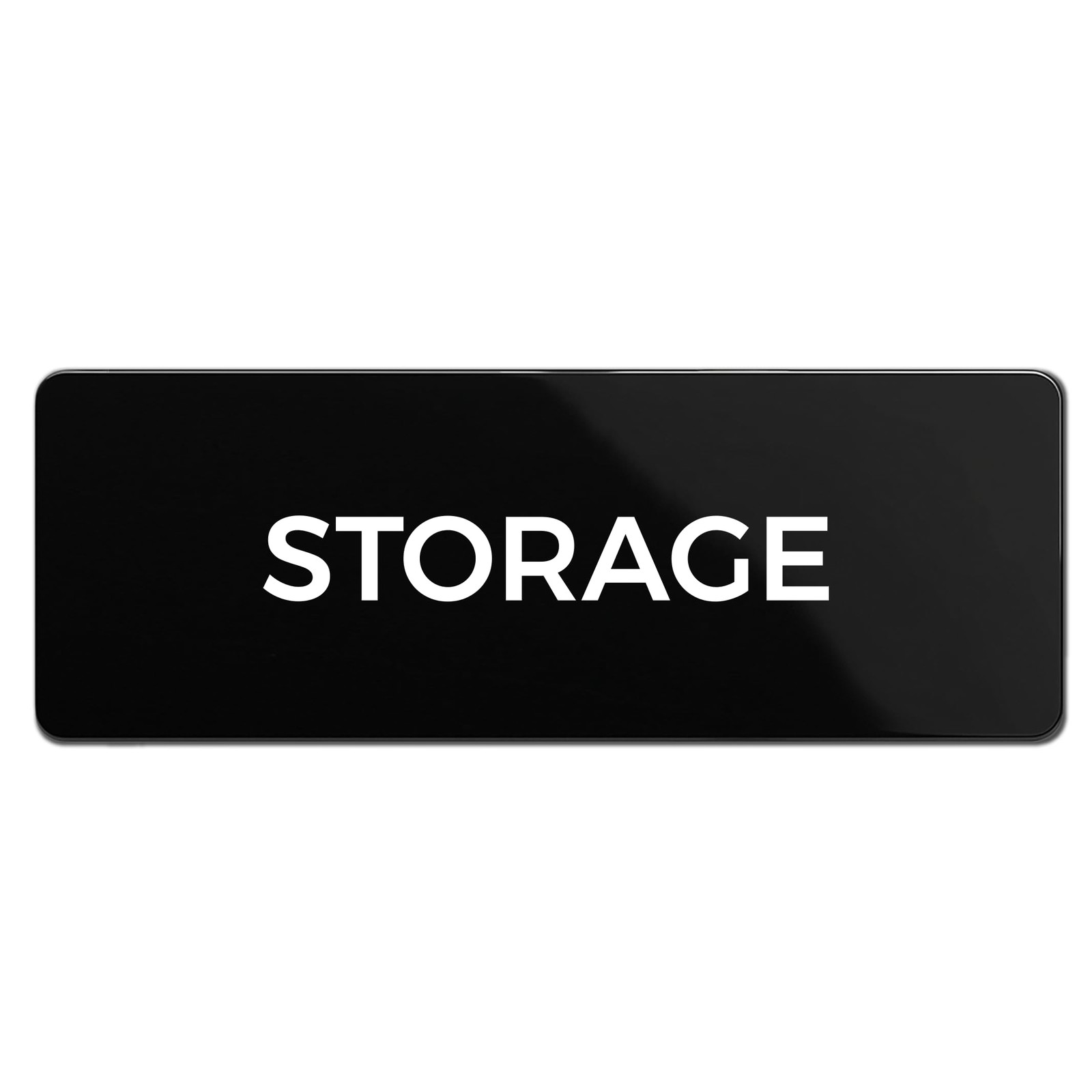 Storage Sign, Durable ABS Plastic with Full Adhesive Backing, Sign for Door o…