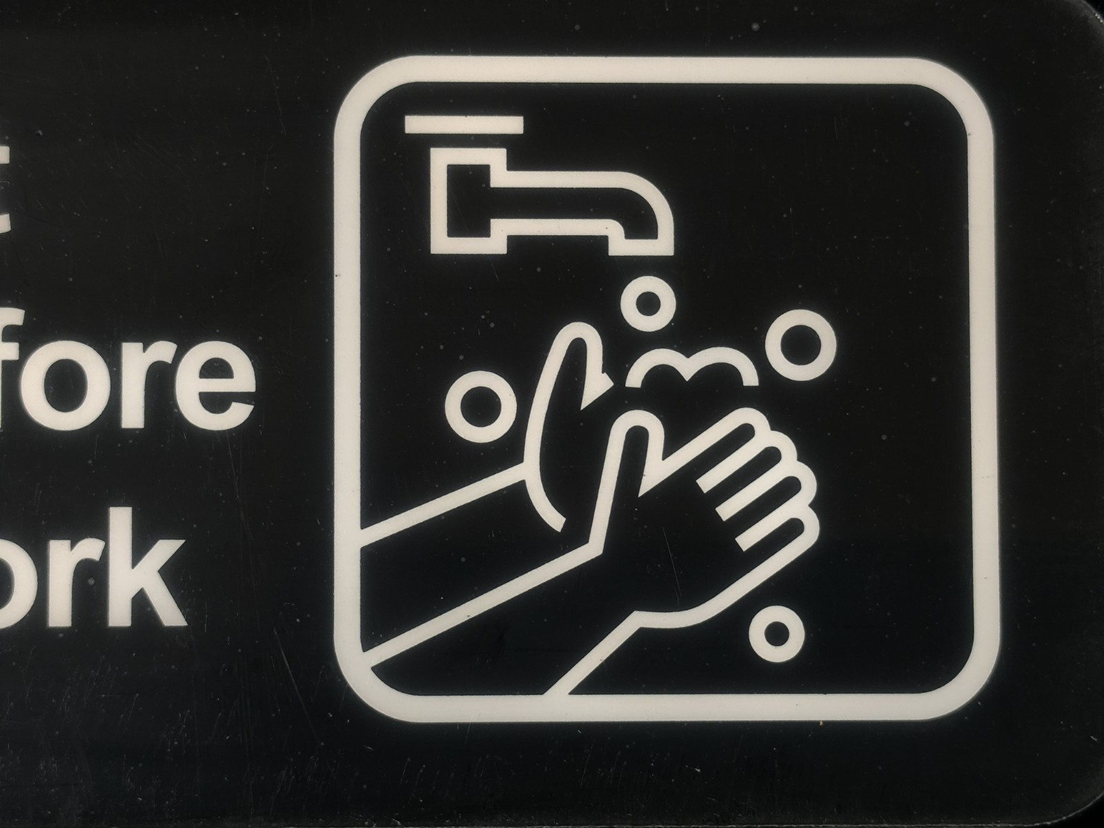 Employees Must Wash Hands Sign 3×9 Inch Self Adhesive Acrylic UV Protected 2 PCs