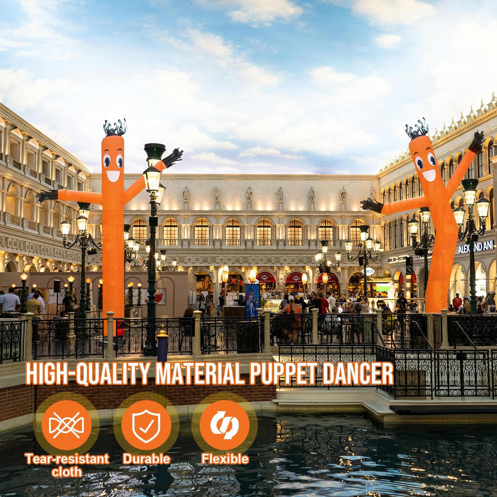 20 Ft Air Dancers Wacky Waving Inflatable Tube Man W/1HP Blower Fan