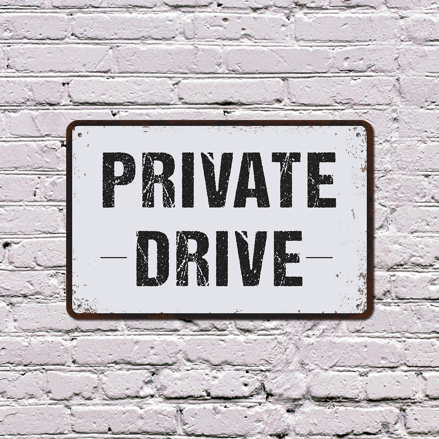Private Drive No Turn Around Sign No U Turns No Loitering Perfect for Driveways