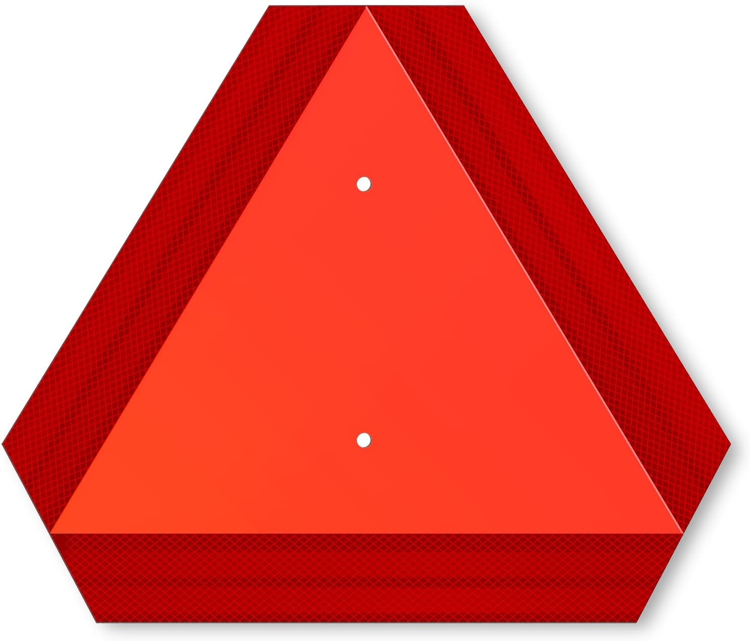 SWEETAPRIL Reflective Slow Moving Vehicle Triangle Sign 14×16
