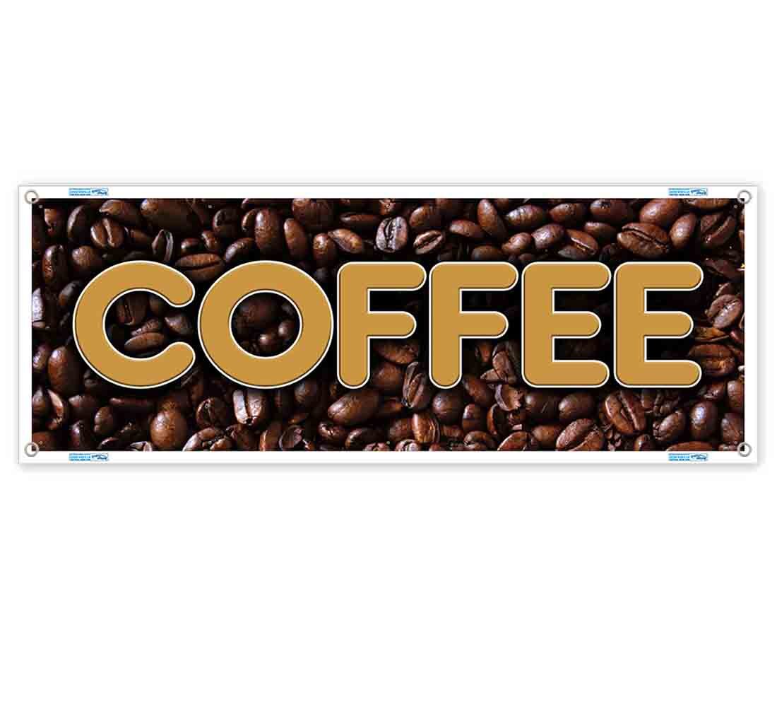 COFFEE CLEARANCE BANNER Advertising Vinyl Flag Sign INV