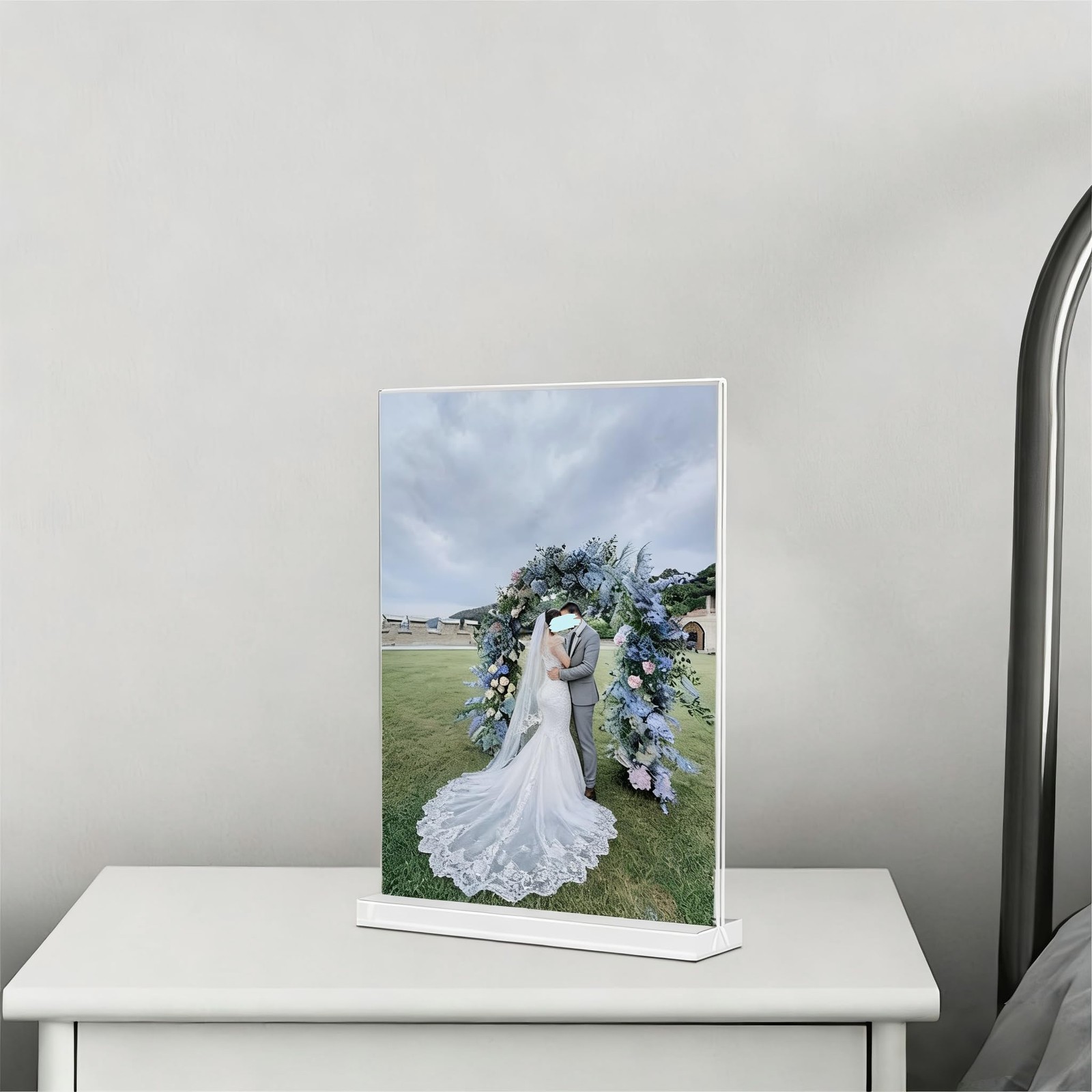 KOOLDE Acrylic Sign Holder 8.5×11 Inches 2 Pack T Shape 8.5 x 11, 2 pack