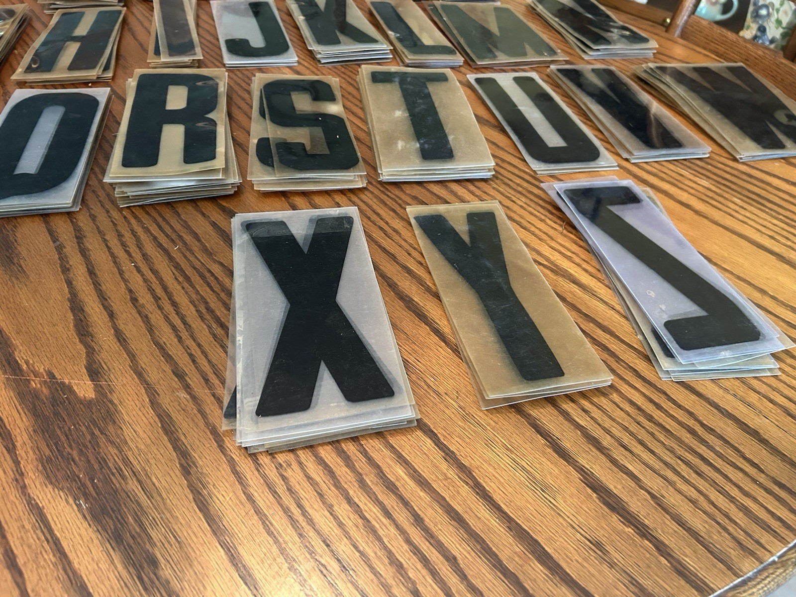 290 Plastic Sign Letters 8.75″ used