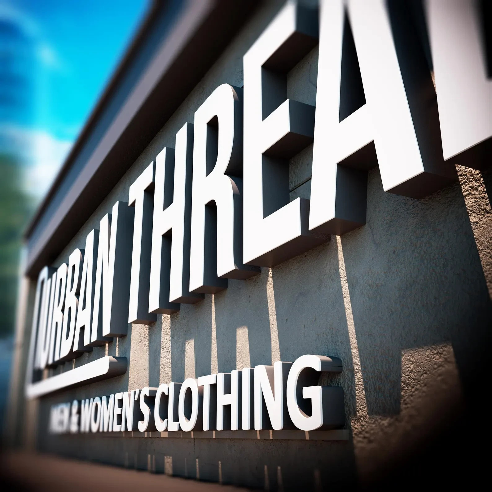 VΛ Custom Channel Letters Sign, 3D LED Storefront Logo Acrylic Metal PVC Signage