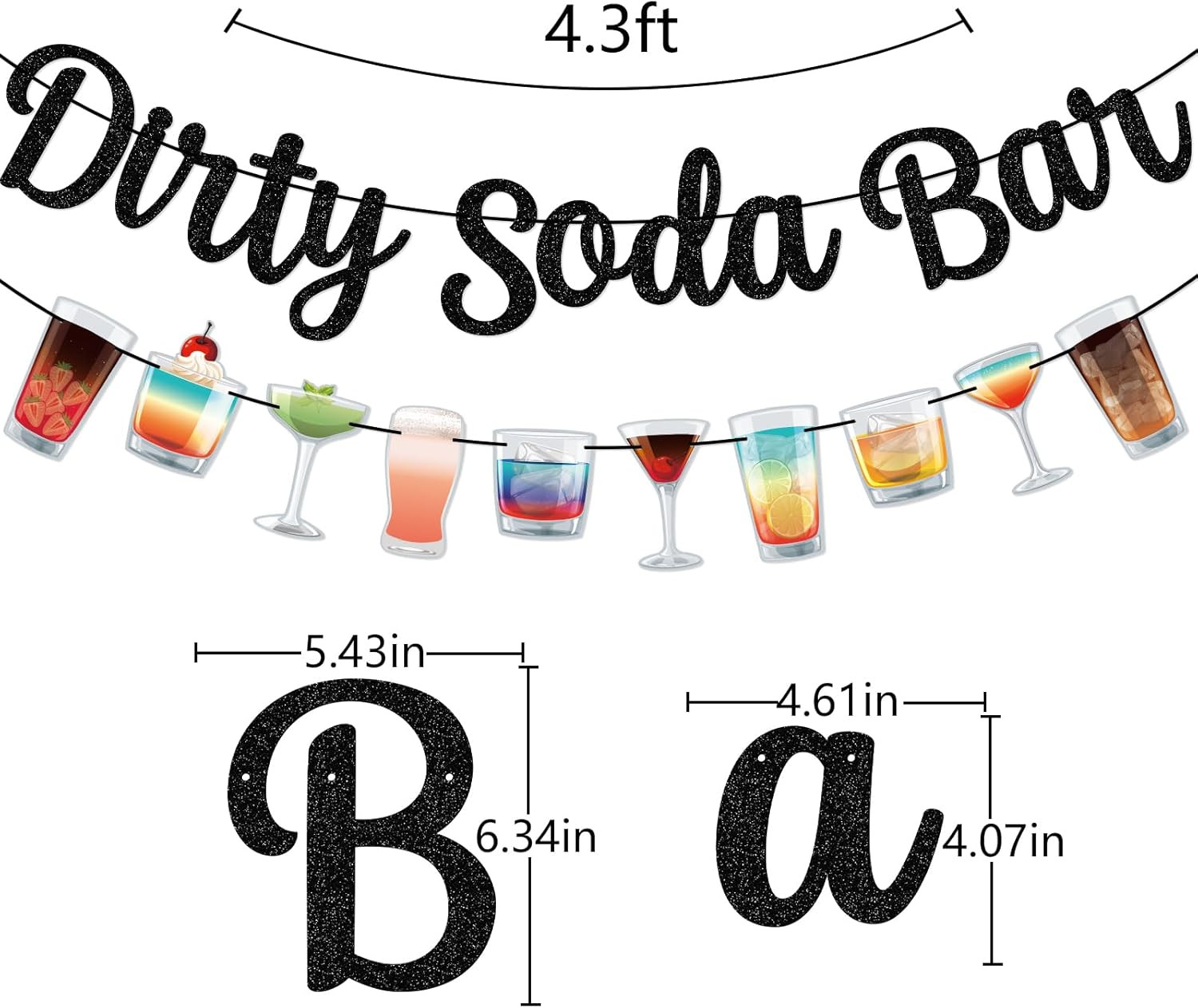 Dirty Soda Bar Banner – Dirty Soda Sign Party Decorations – Birthday/Baby Shower