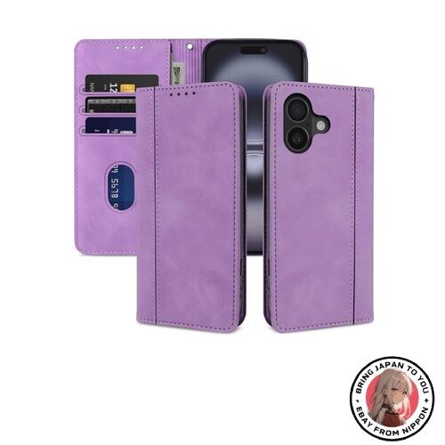 New laddutoi iPhone 17 Case Lightweight Thin PU Leather Magnetic Card Slots