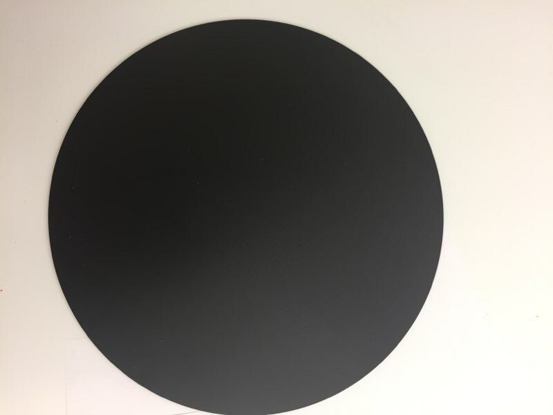 10 Pack Blank BLACK Yard Signs Circles 17.5″ & 10 H-STAKES