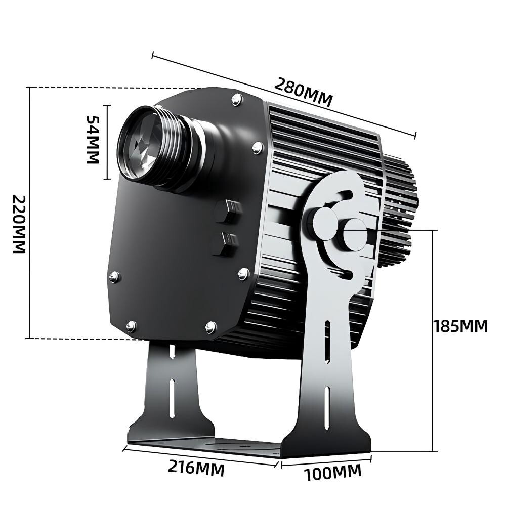 200W 7 Pictures Advertising Logo GOBO IP65 Outdoor Projector AD Lights Custom