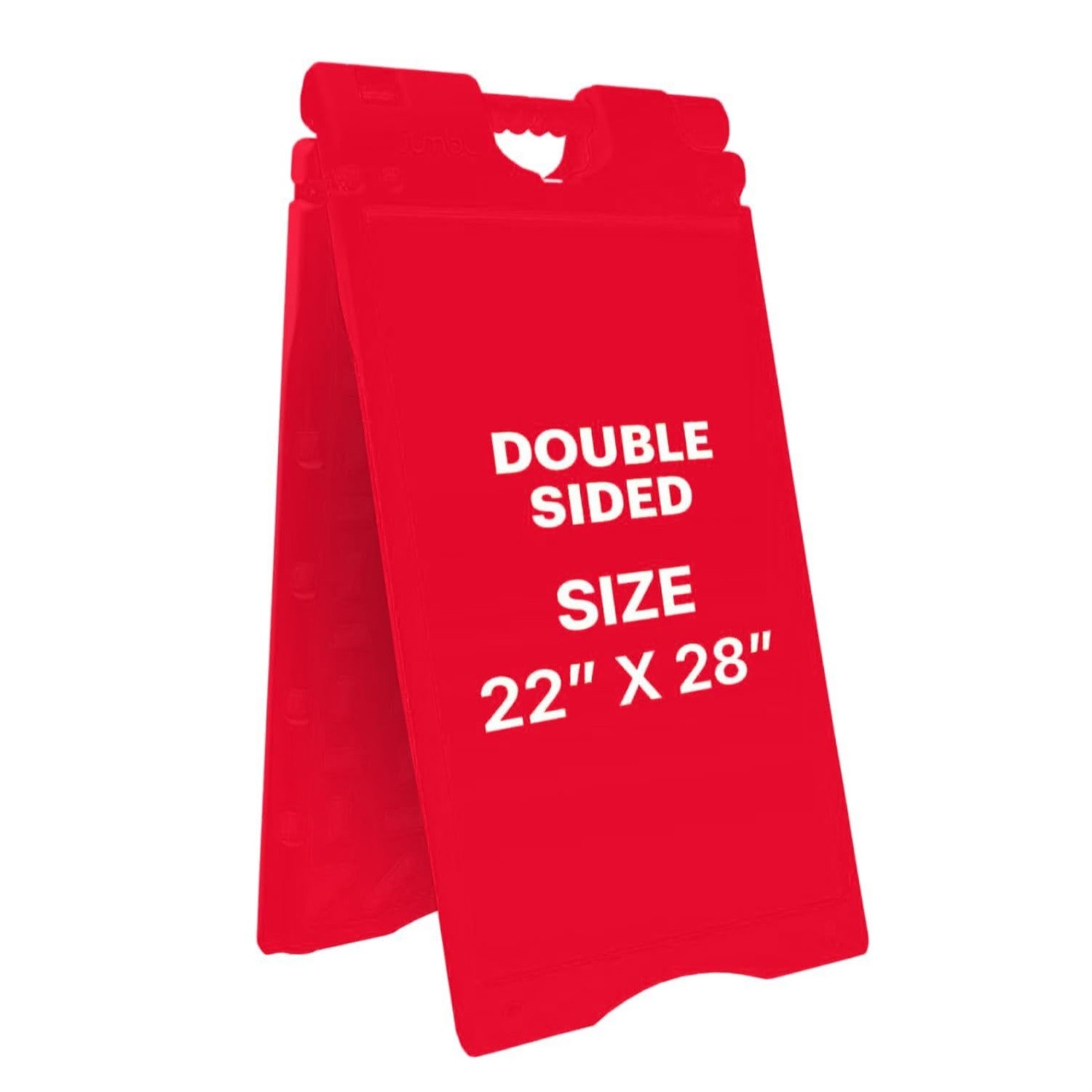 Jumbl A Frame Signboard 22×28 Outdoor Sandwich Board Orange Weather Resistant