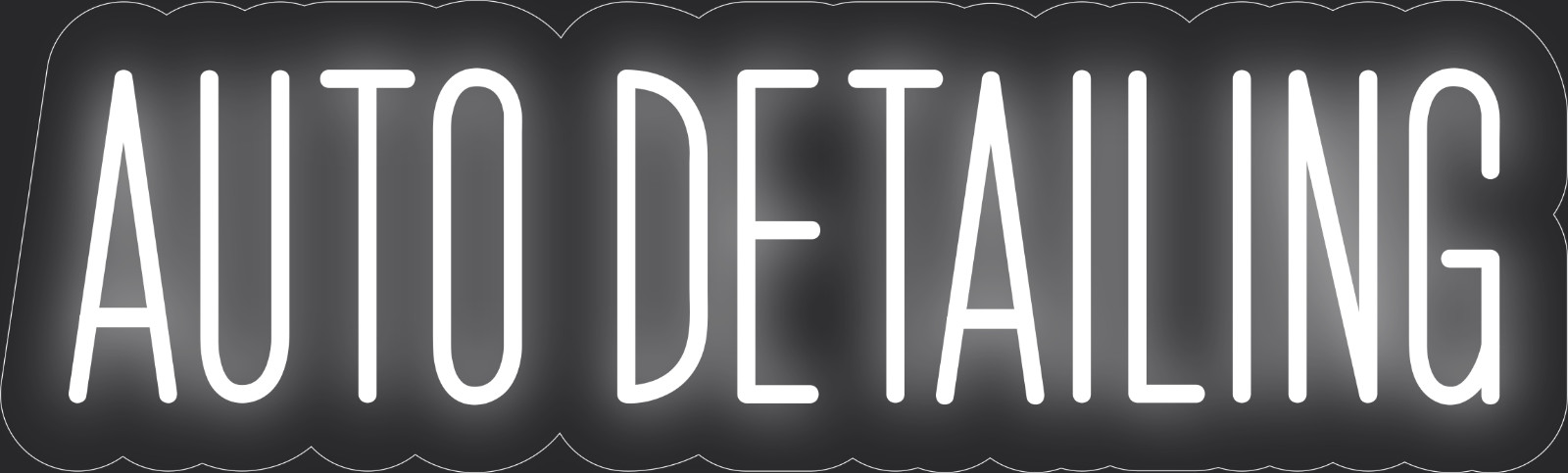 Auto detailing Neon LED Sign Business Wall Decor Lighted Store Sign 24 x 7 in.