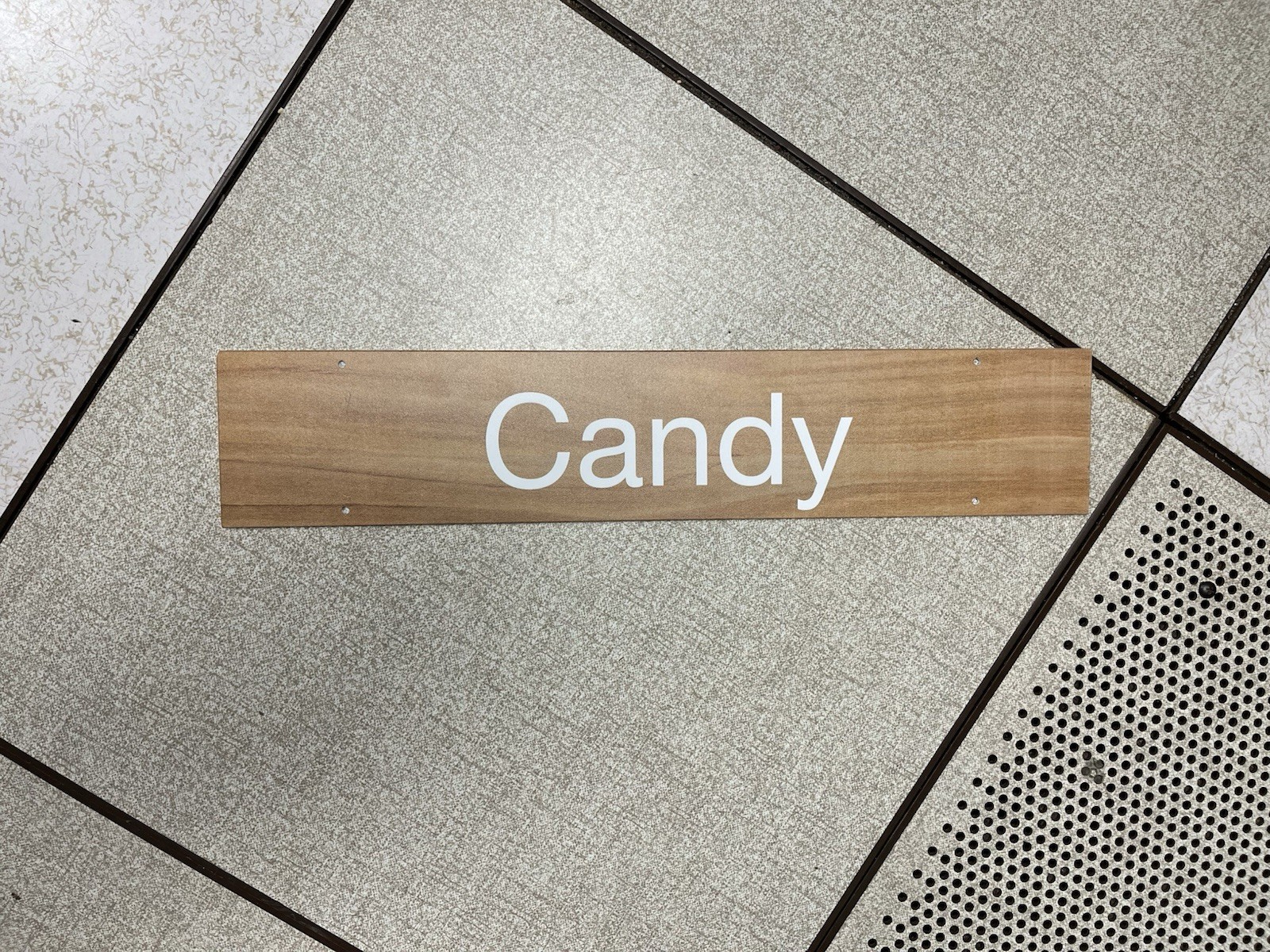23” Candy Store Sign Rite Aid Aisle Placard Convenience Shop Replacement HTF