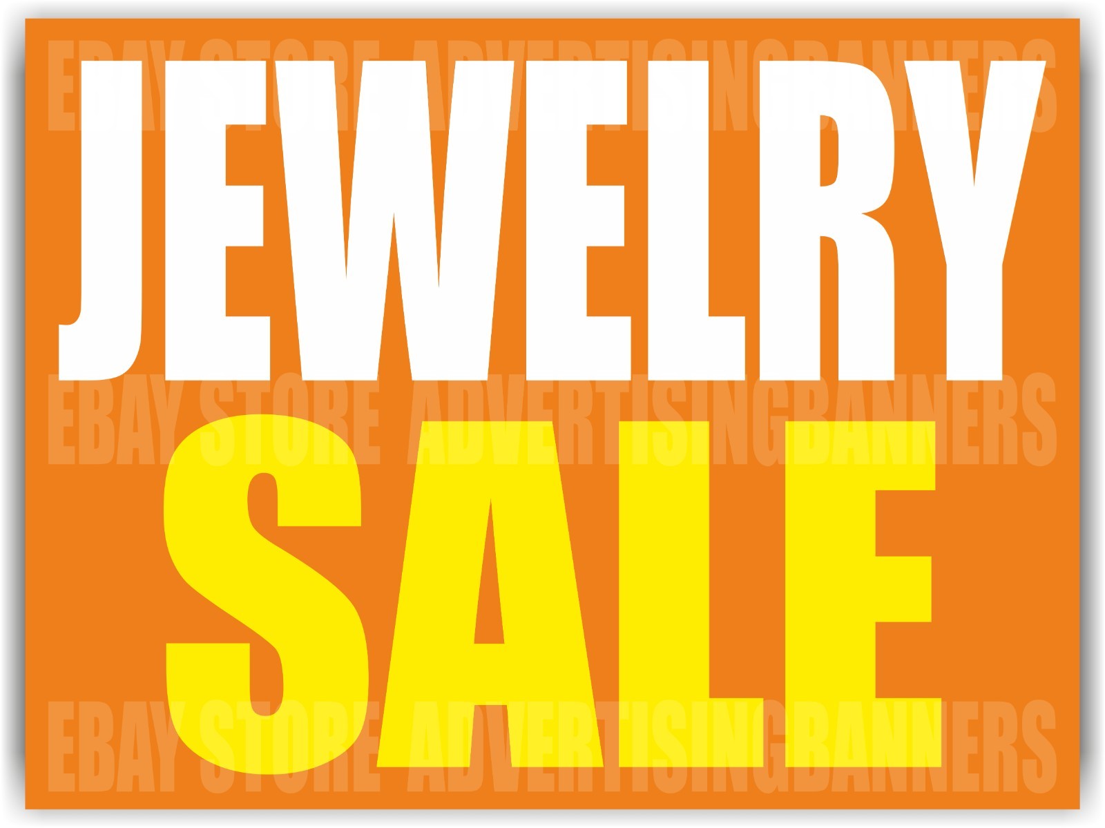 JEWELRY SALE Yard Sign with H-Stakes We Buy Gold Silver Pawn Shop Cash Finance