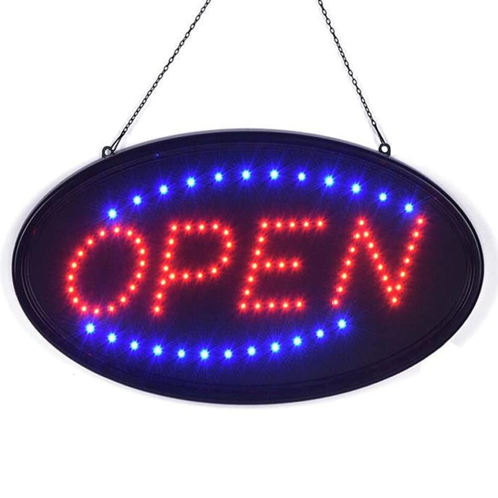 LED Open Sign, 19″x10″ Bright High Visibility Advertisement Board Electric Displ