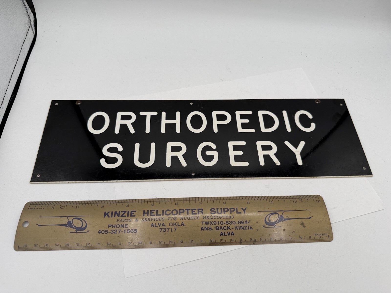 2-sided ORTHOPEDIC SURGERY Sign – Plastic 15″ x 4 1/2″