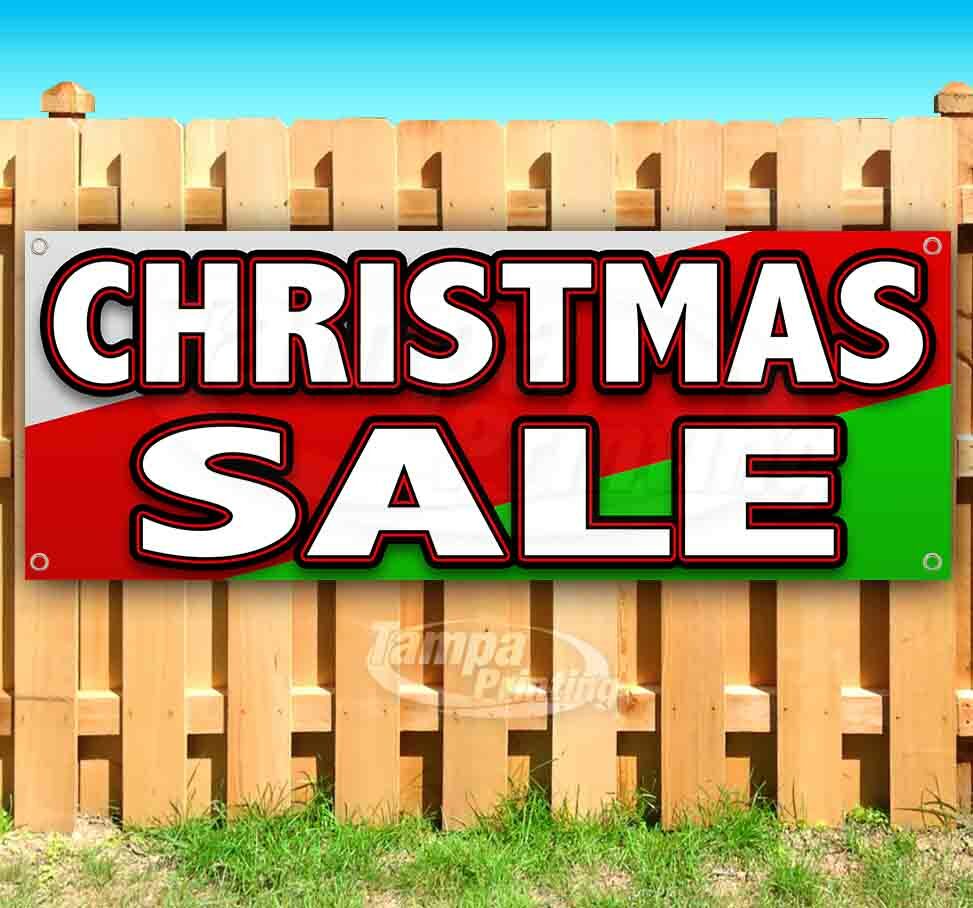 CHRISTMAS SALE Advertising Vinyl Banner Flag Sign Many Sizes Available HOLIDAYS