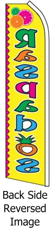 RASPADOS FEATHER FLUTTER FLAG Food Concession Swooper Advertising Sign Banner