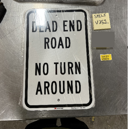 (5) Dead End No Turn Around Sign Home Street 12″x 18″ Aluminum Metal Sign (1P66)