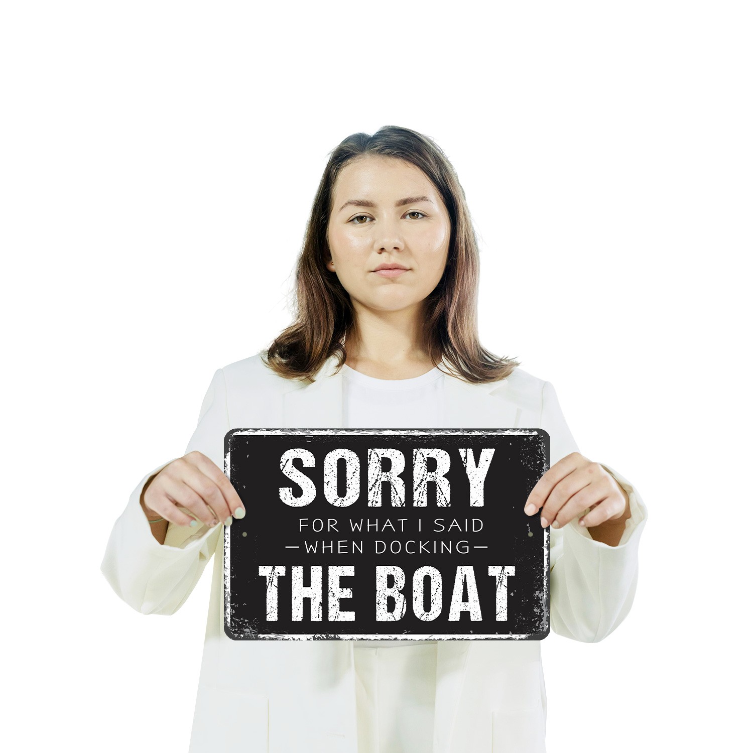 Sorry For What I Said When Docking The Boat Sign Wind Waves Words for Marinas