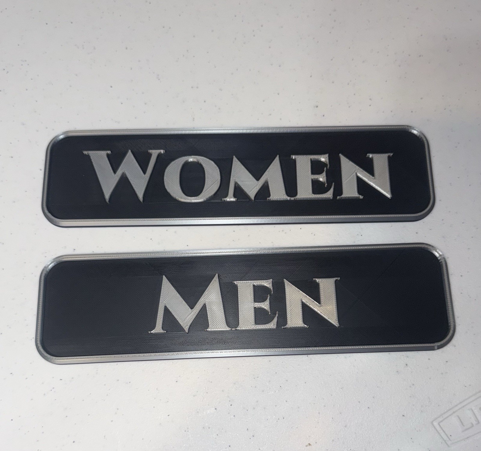 Men And Women Signs Restroom (3D Printed)
