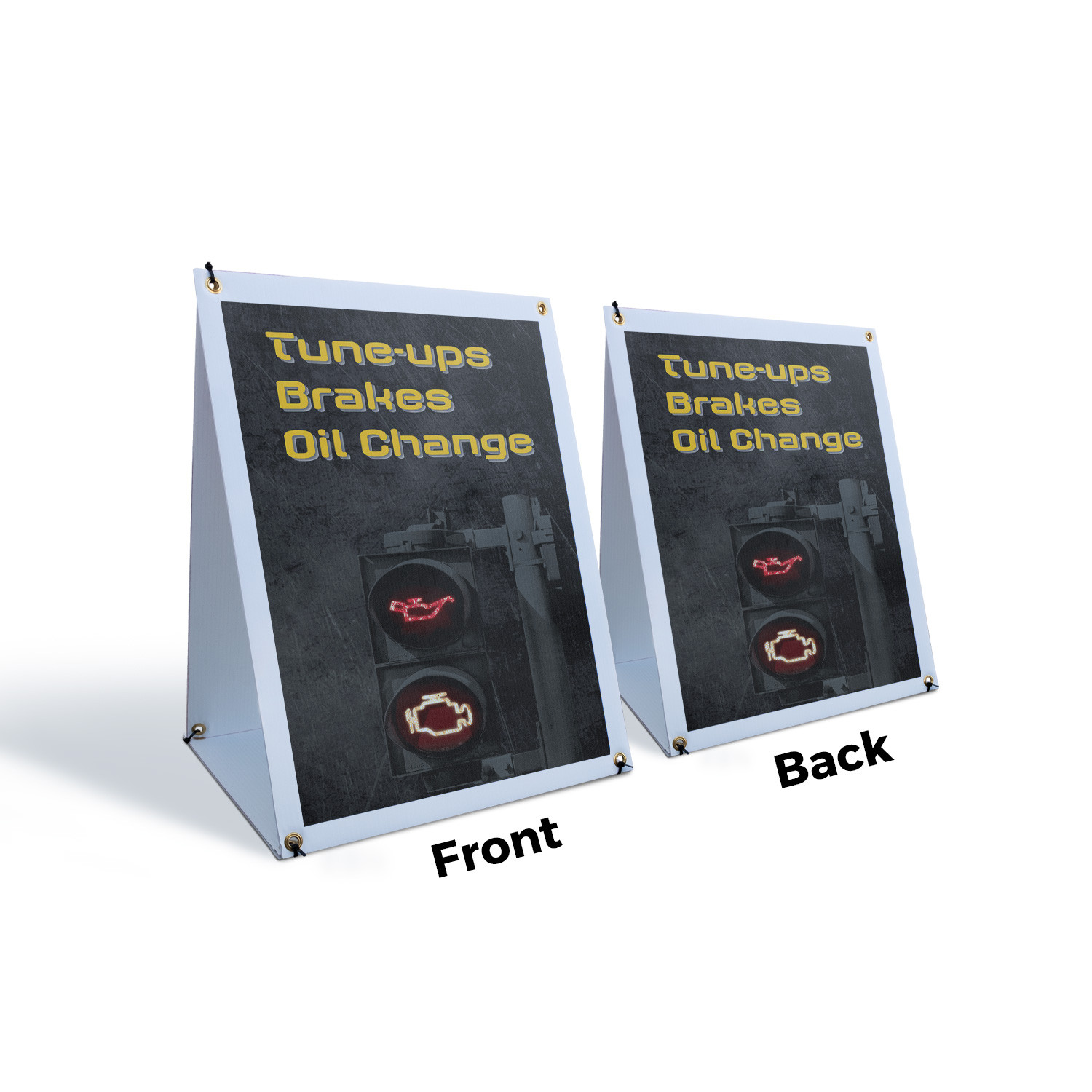 Tune Ups Brakes Oil Change A-Frame Sidewalk Sign Comprehensive Auto Services