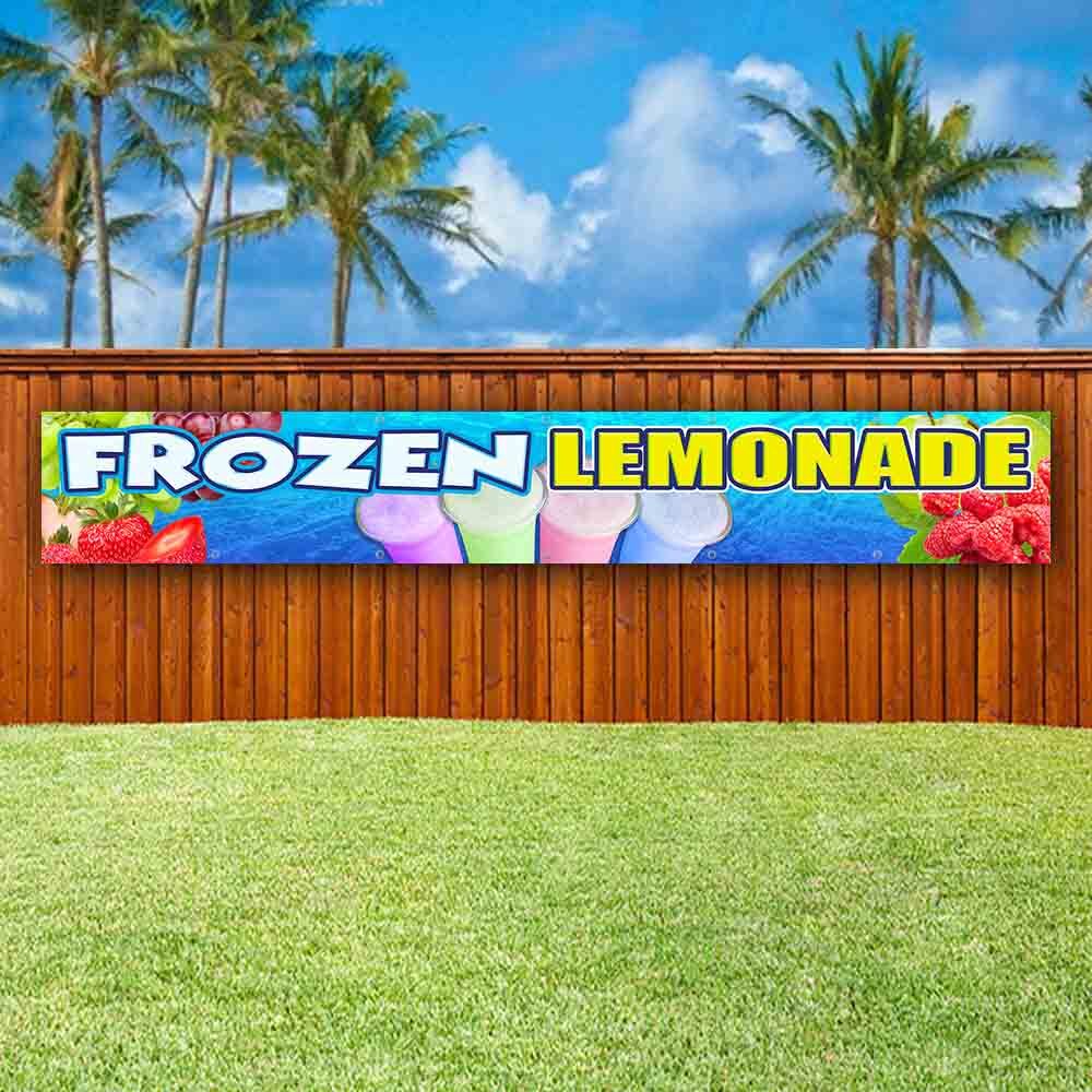 FROZEN LEMONADE XXL Banner Advertising Vinyl Flag Sign Many LARGE SIZES FAIR