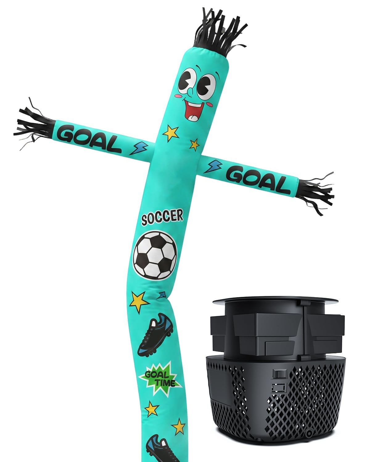 7 FT Inflatable Tube Man with Blower: Soccer Sports Theme Inflatable Dancing Man