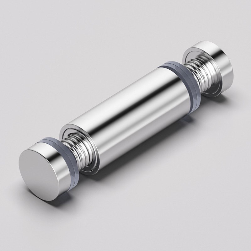 Stainless Steel Double-Headed Sign Standoff Screws, Gold Finish Mounting 12x40mm